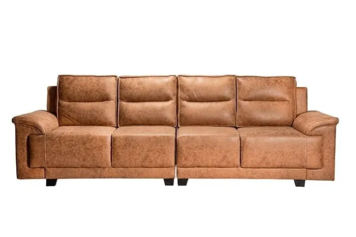 VIVDeal Light Suede Fab 4 Seater Sofa Set